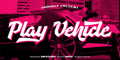 Play Vehicle Font Poster 1