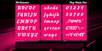 Play Vehicle Font Poster 9
