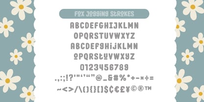 Fox Jogging Font Poster 8