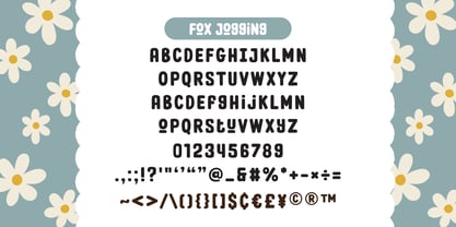 Fox Jogging Font Poster 6