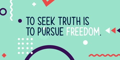 Seek Truth Font Poster 2