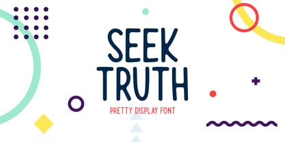 Seek Truth Font Poster 1