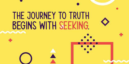 Seek Truth Font Poster 3