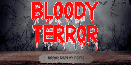 Bloody Terror Font Poster 1