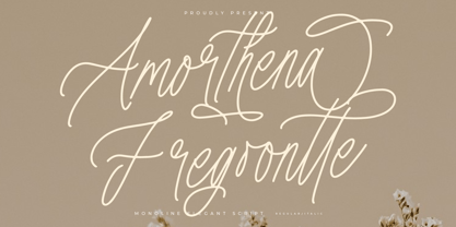 Amorthena Fregoontte Font Poster 1