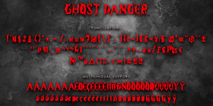 Ghost Danger Font Poster 7