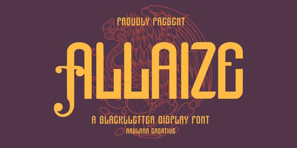 MC Allaize Font Poster 1