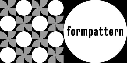 FormPattern Font Poster 1