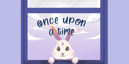 Moon Rabbit Font Poster 2