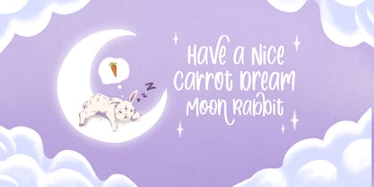Moon Rabbit Font Poster 4