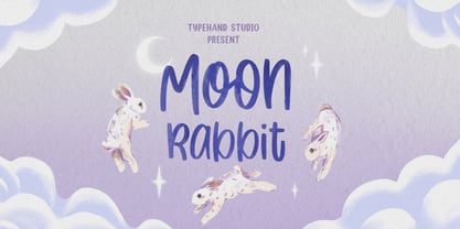 Moon Rabbit Font Poster 1