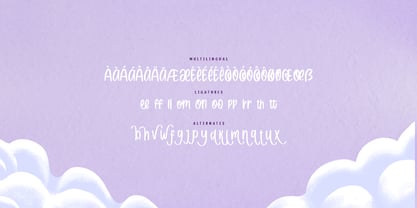Moon Rabbit Font Poster 6
