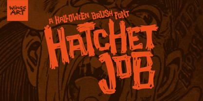 Hatchet Job Font Poster 1