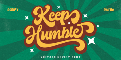 Keep Humble Font Poster 1