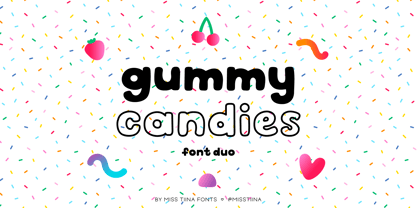 MTF Gummy Candies Font Poster 1