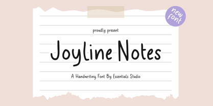 Joyline Notes Font Poster 1