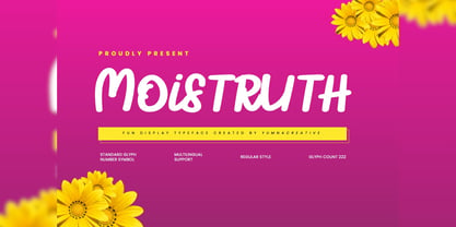 Moistruth Font Poster 1