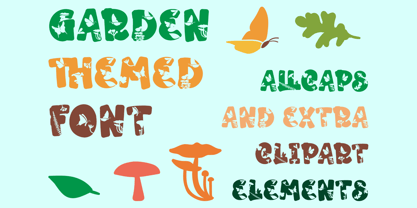 Playful Garden Font Poster 2