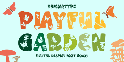 Playful Garden Font Poster 1