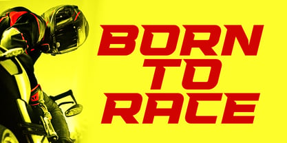 Racing Mark Race Font Poster 5