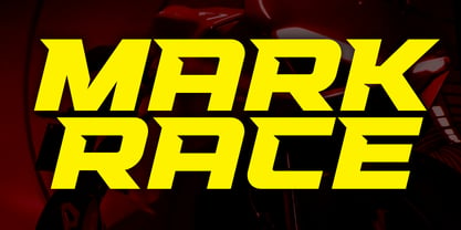 Racing Mark Race Font Poster 10