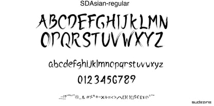 SDAsian Font Poster 6