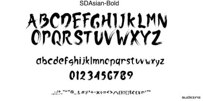 SDAsian Font Poster 7