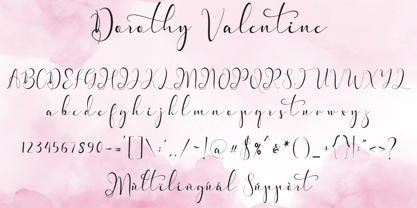 Dorothy Valentine Font Poster 5