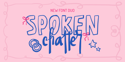 Spoken Chatter Font Poster 1