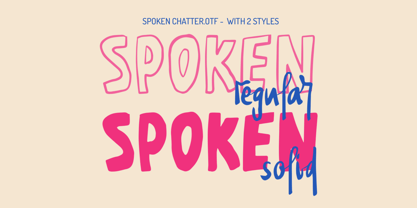 Spoken Chatter Font Poster 3