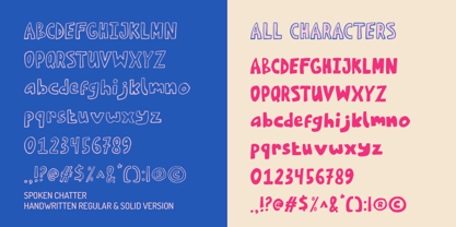 Spoken Chatter Font Poster 8