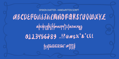 Spoken Chatter Font Poster 6