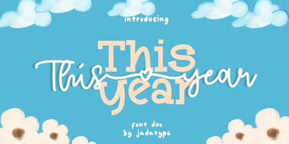 This year Font Poster 1