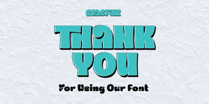 Glasfur Font Poster 10