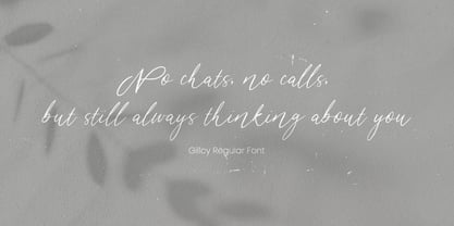 Gillcy Font Poster 5