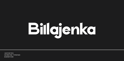 Billajenka Font Poster 1