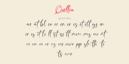 Quillia Font Poster 9