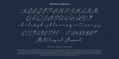 Adoration Signature Font Poster 7