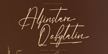 Alfinstare Qobylatin Font Poster 1