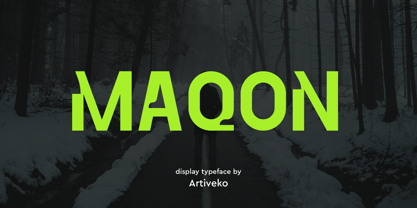 Maqon Font Poster 1