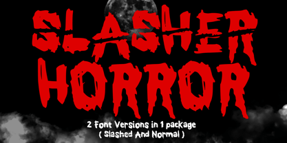 Slasher Horror Font Poster 1
