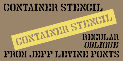 Container Stencil JNL Font Poster 1