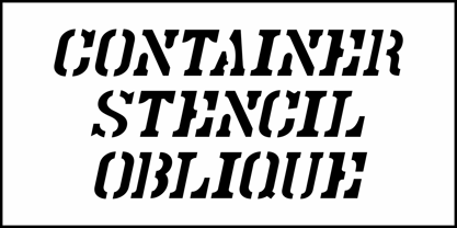 Container Stencil JNL Font Poster 4