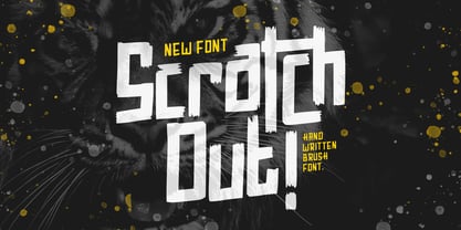 Scratch Out Font Poster 1