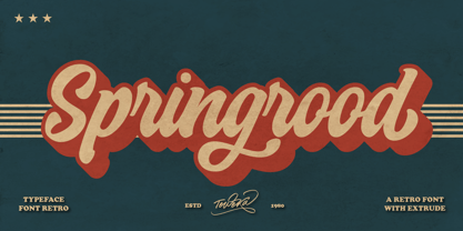 Springrood Font Poster 1