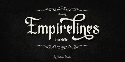 Empirelines Font Poster 1
