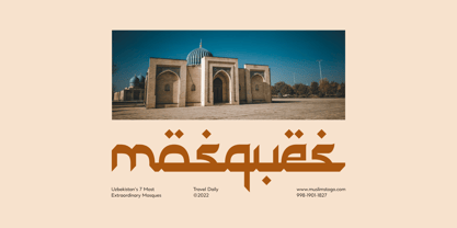 Mubarak Font Poster 3