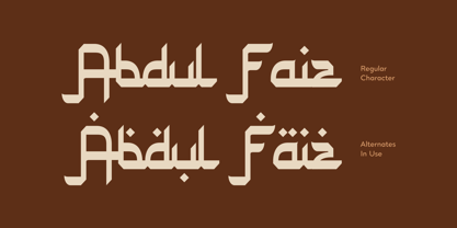 Mubarak Font Poster 2