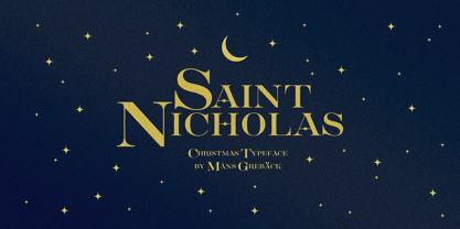 Saint Nicholas Font Poster 1