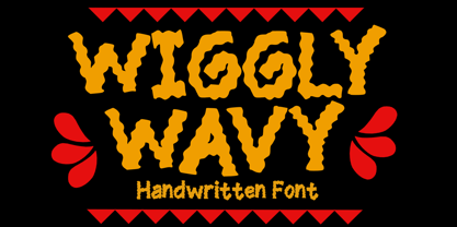 Wiggly Wavy Font Poster 1